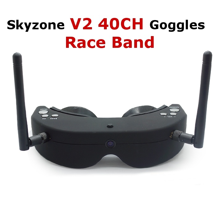 Skyzone V2 5.8G 40CH FPV Goggles With Raceband Video Glasses Headset 