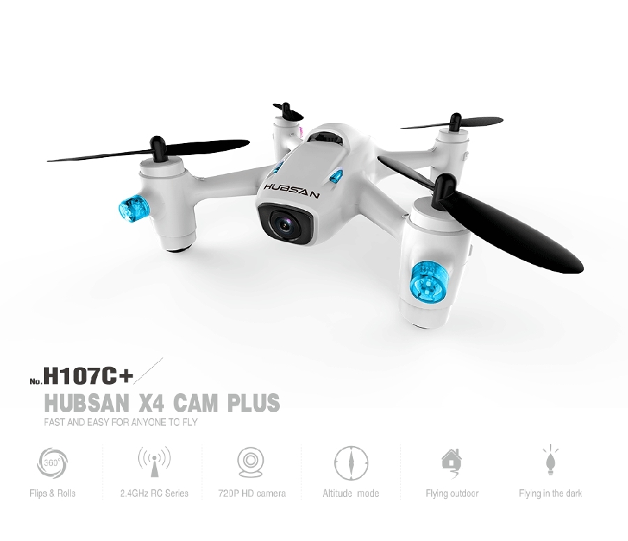 Hubsan X4 Camera Plus H107C+ 2.4G 720P RC Quadcopter Mode Switch RTF