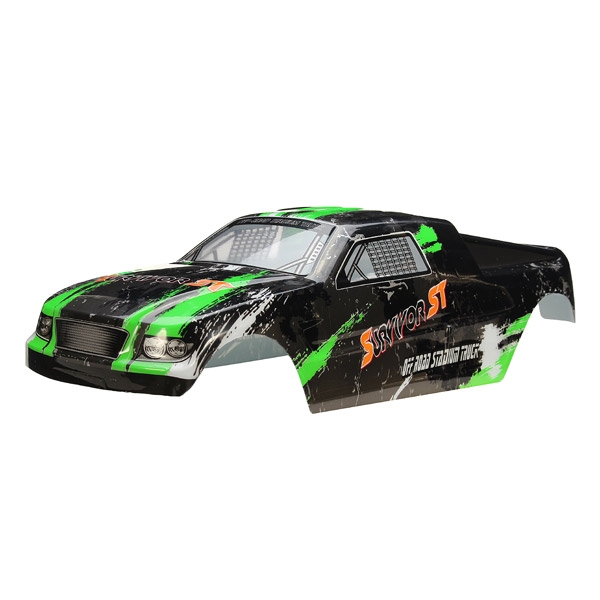 HBX 1/12 12685 Truggy Body Shell Green SURVIVOR ST Car Parts