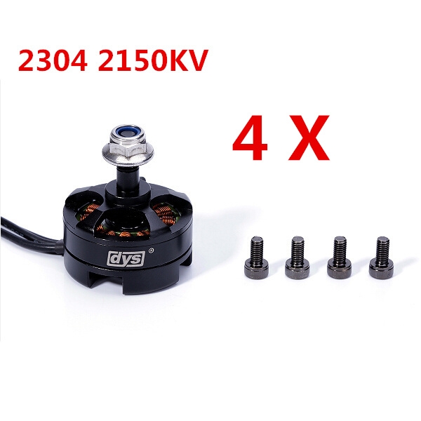 4 X DYS MR2304 2150KV Brushless Motor with M5 Screw Nut for Multicopters