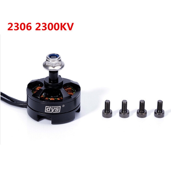 4 X DYS MR2306-2300KV Brushless Motor with M5 Screw Nut for Multicopters