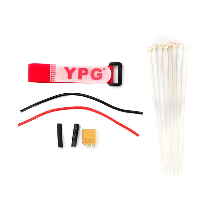 YPG 20cm Lipo Battery Strap Magic Ribbon Fastener Cable Tie XT60 Power Cable Combo For RC Racer Airp