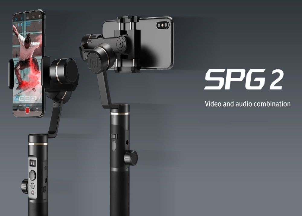 Feiyu Tech SPG2 3-Axis Brushless Handheld Gimbal Stabilizer With OLED Display for Smartphone