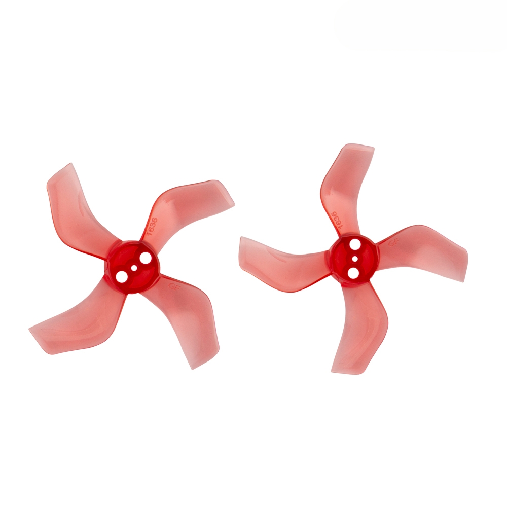 4 Pairs Gemfan 1636 1.6x3.6x4 40mm 4-blade 1mm Hole Propeller for 1103 1105 RC Drone FPV Racing Brushless Motor