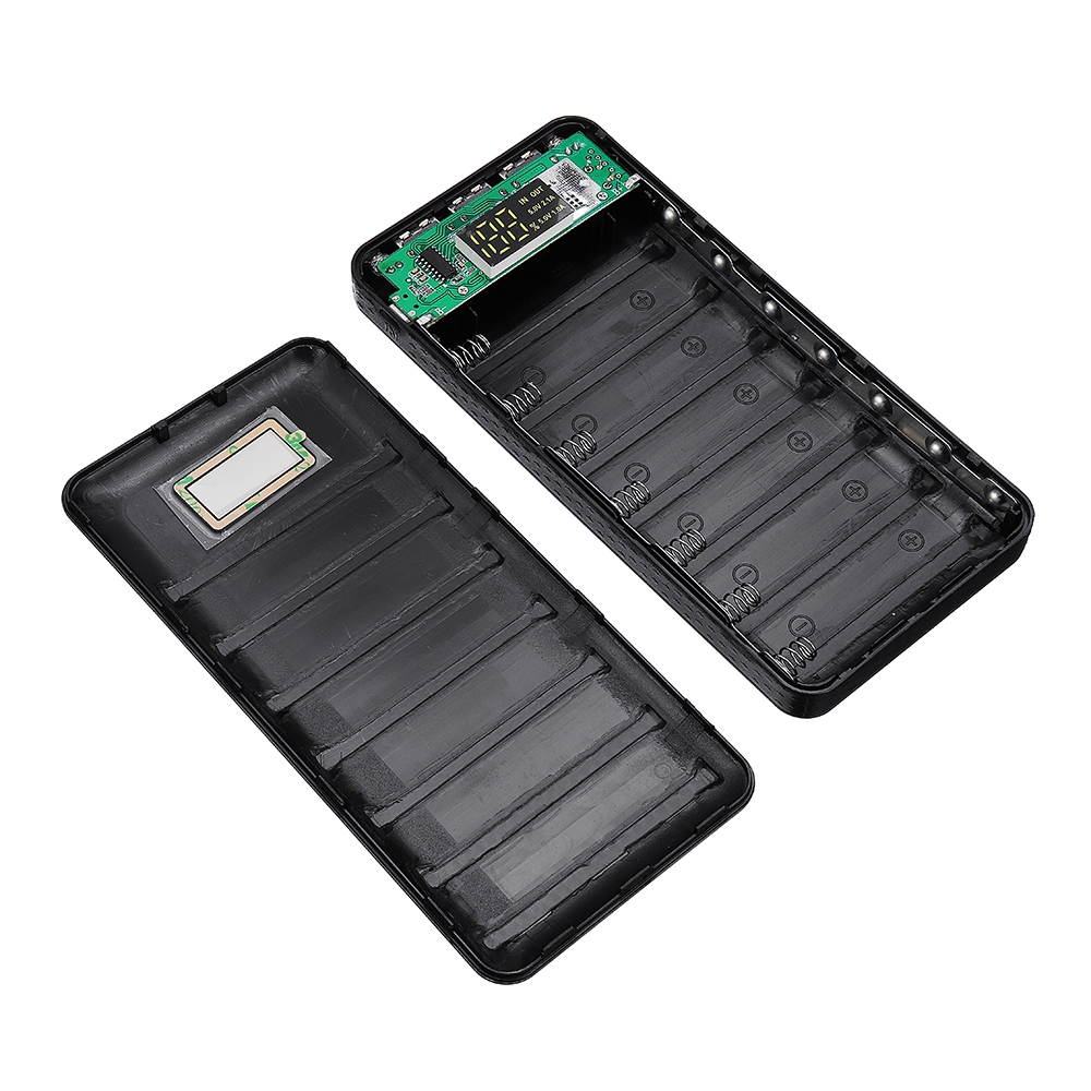 DIY 5V 2A 18650 Battery Charger LCD Display Power Bank Box Case