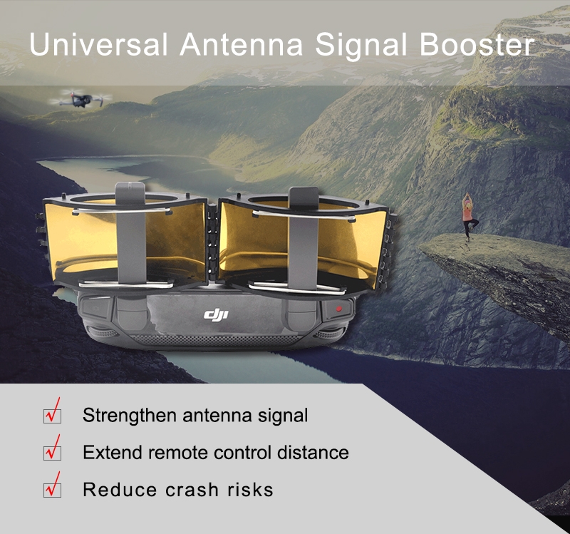 2PCS Universal White Antenna Signal Booster for DJI Mavic 2 Pro/ Zoom