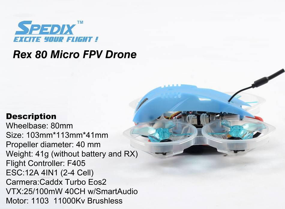 Gofly Scorpion 80 80mm Micro Brushless 2S Whoop FPV Racing Drone F405 FC Caddx Turbo Eos2 Cam 25/100mW 40CH VTX