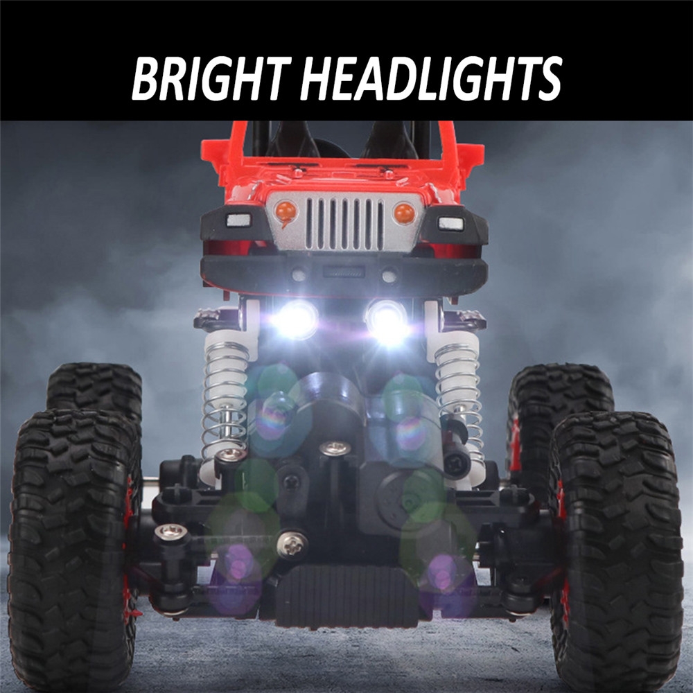 YP TOYS 6149 1/22 27MHZ 4WD Rc Car Rock Crawler Simulation Climbing Truck w/ Headlight