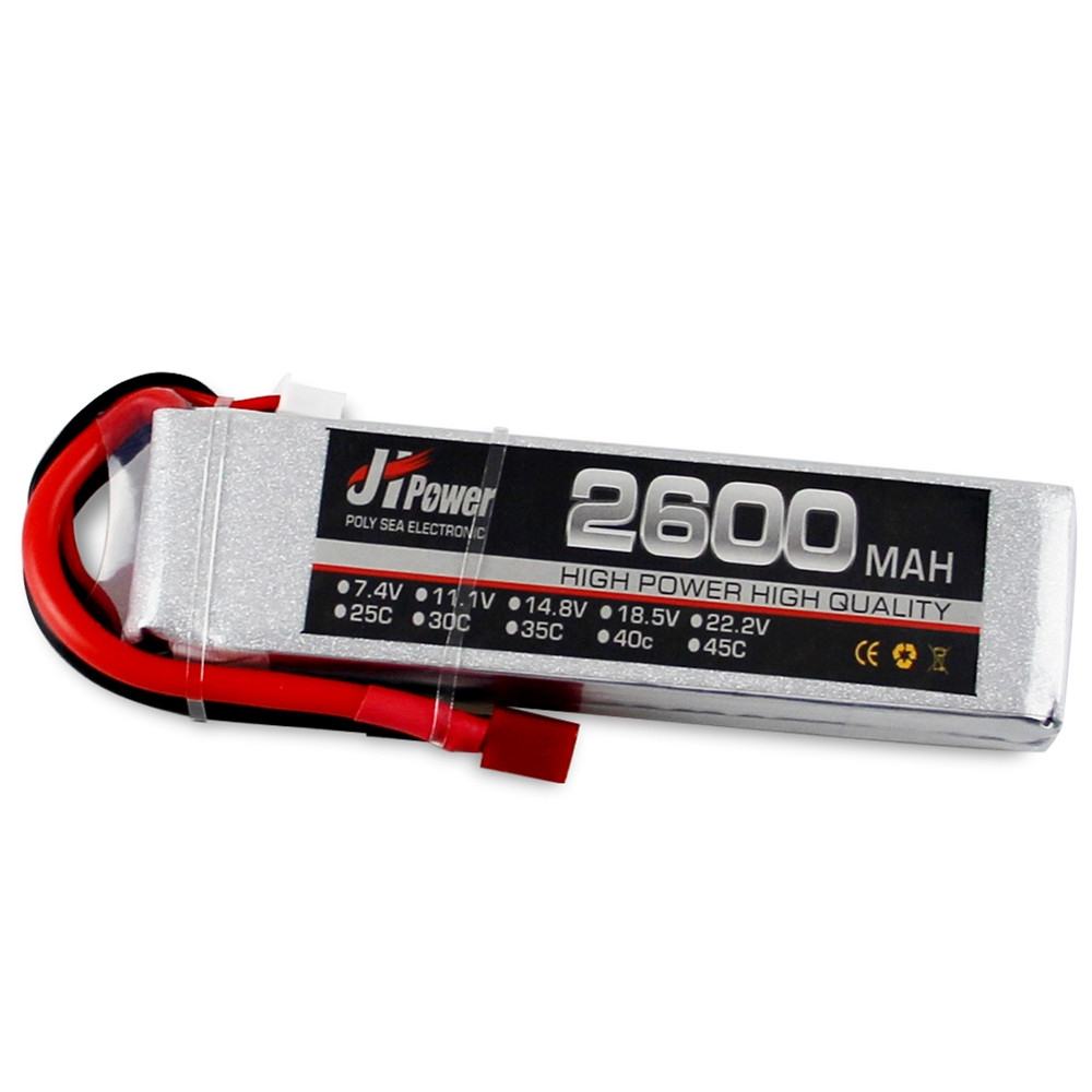 JH Lipo RC Car Battery 2600mah 7.4v 2s 25c T/TX60 Plug For 1/10 RC Car