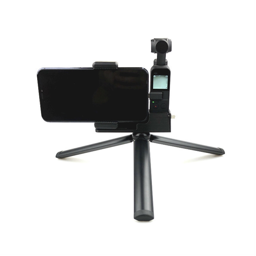 Smartphone GoPro Camera Holder Mount With Mini Tripod for DJI Osmo Pocket Handheld Gimbal Stabilizer