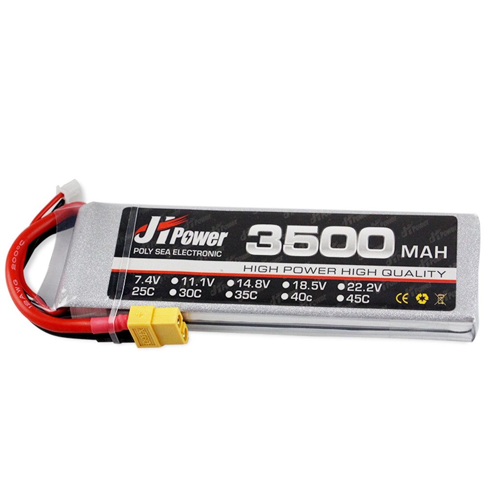 JH Lipo RC Car Battery 3500mah 2S 25C 7.4v T/TX60 Plug For 1/10 RC Car