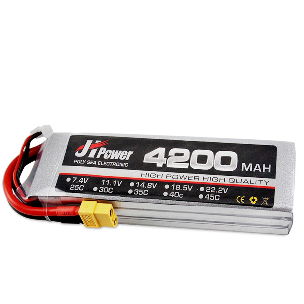 JH Lipo 11.1v 4200mAh 3S 35C Battery XT60 Plug for 1/10 Rc Car