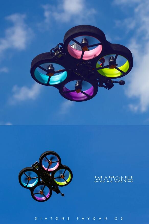 DIATONE Taycan MXC 3 Inch Colorful Frame Duct PLA 3D Printed Part for Cinewhoop Whoop FPV Racing Drone