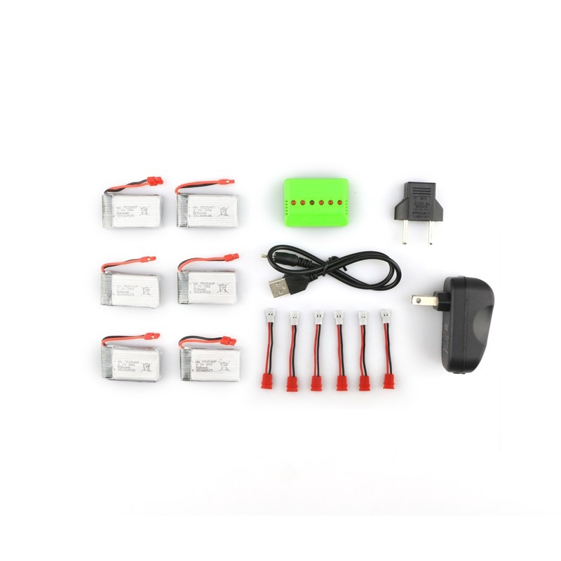 Syma X5HC X5HW RC Quadcopter Spare Parts 6Pcs Battery And Charger Set X6A-A12