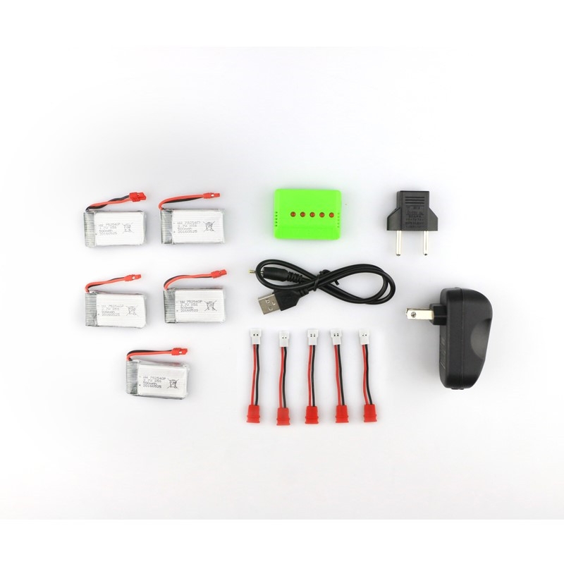 Syma X5HC X5HW RC Quadcopter Spare Parts 5Pcs Battery And Charger Set X5A-A12