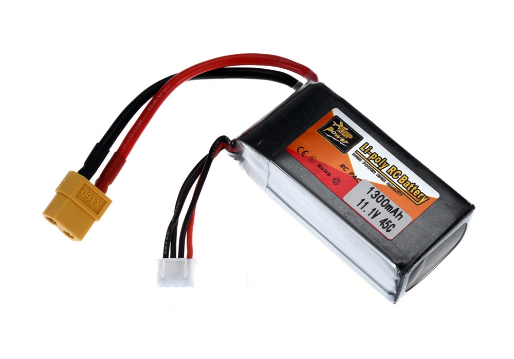 ZOP Power XT60 Plug 11.1V 3S 1300mAh 45C Battery