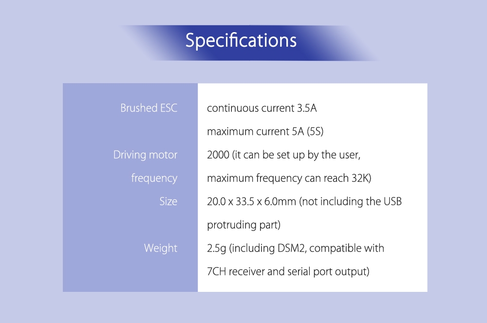 Micro Scisky 1S Brushed Flight Control Board