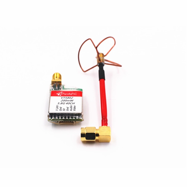 VT5802 200mW NTSC/PAL Transmitter w/ Linear/Clover Antenna for FPV Racing
