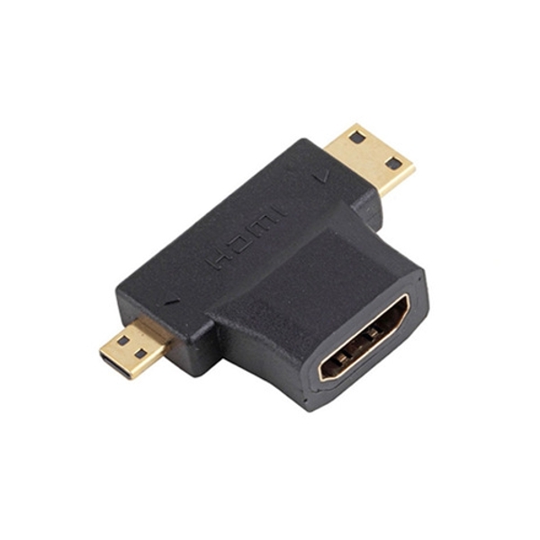 Standard HDMI-A to Mini HDMI-C Micro HDMI-D Adapter Connector 3 in 1 For FPV
