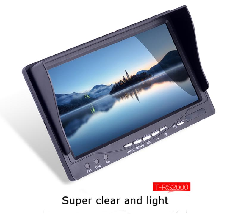 Specfly T-RS2000B 5.8G 7 Inch 32CH HD Receiver FPV Monitor Build-in Battery