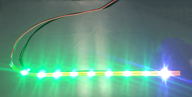 1 Pair Highlight LED Night Flight Light Straps With Plug For C17 C-17 Transport 373mm RC Airplane