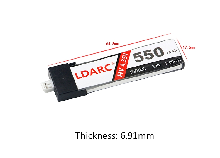 3.8V 550mAh 50C/100C Lipo Battery For Kingkong/LDARC TINY 8X RC Quadcopter Spare Parts