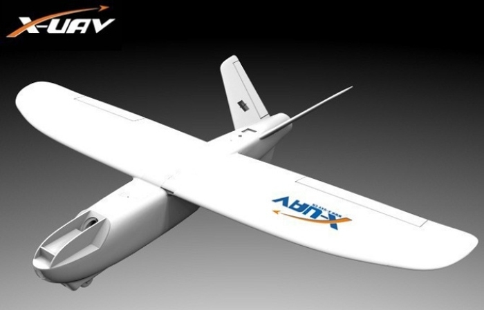 X-uav Mini Talon EPO 1300mm Wingspan V-tail FPV Plane Aircraft Kit 