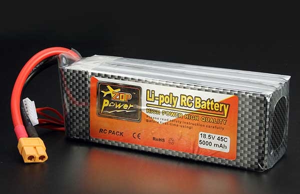 ZOP Power 18.5V 5000mah 5S 45C Lipo Battery XT60 Plug
