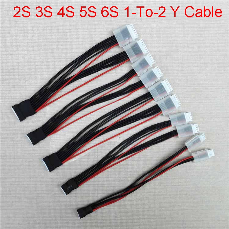 1-To-2 Y Power Cable for Battery Balance Charger XH-2.54mm 2S 3S 4S 5S 6S