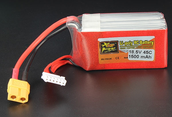 ZOP Power 18.5V 1500mAh 5S 45C Lipo Battery XT60 Plug