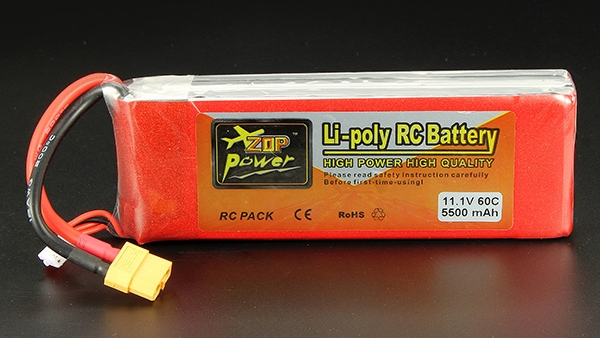 ZOP Power 11.1V 5500mAh 3S 60C Lipo Battery XT60 Plug