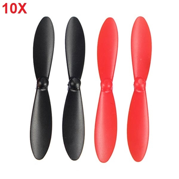10 Sets Hubsan X4 H107L H107C H107C+ Propeller Prop Black&Red H107-A35