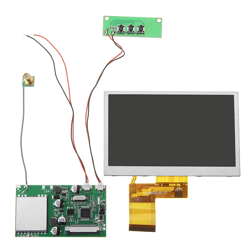 RX5808 5.8G 48CH FPV Receiver with 5 Inch HD Displayer Snow Screen Monitor DIY For FPV Goggles