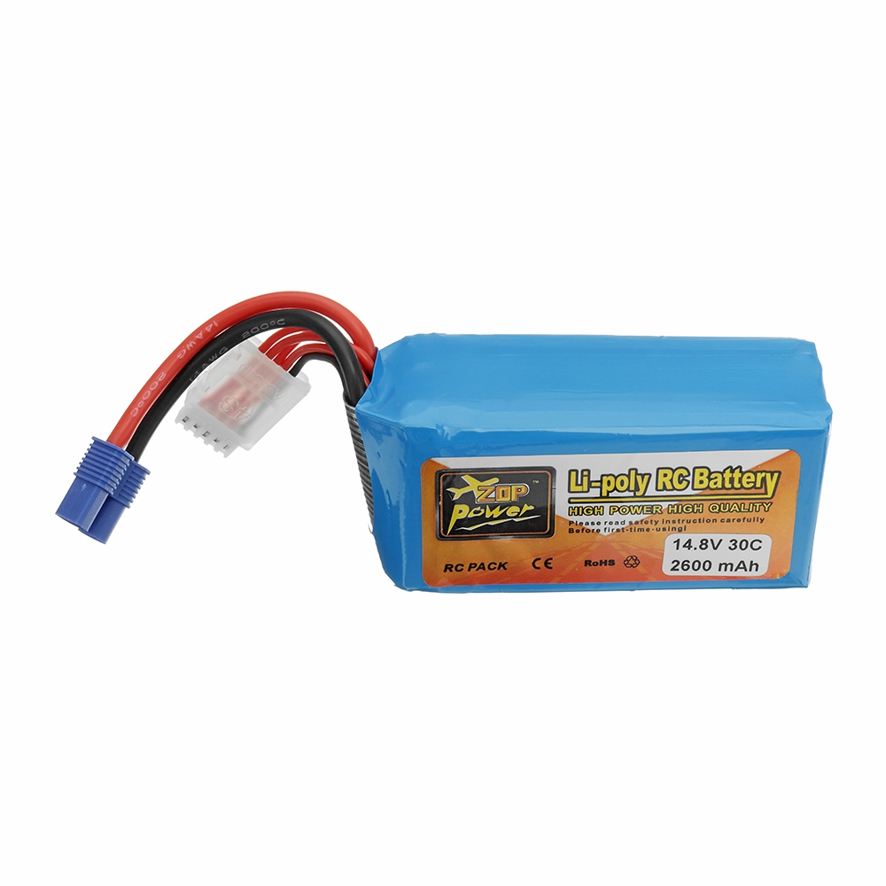 ZOP Power 14.8V 2600mAh 30C 4S Lipo Battery EC3 Plug