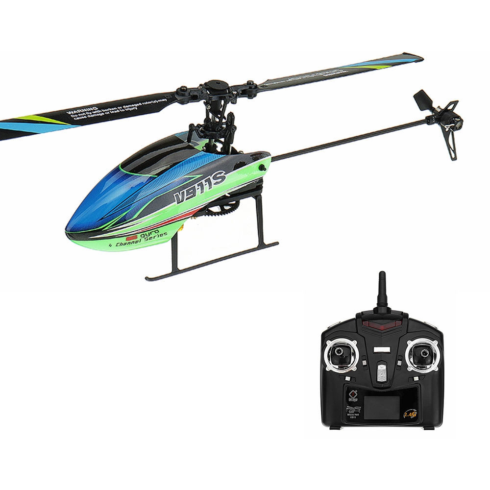 WLtoys V911S 2.4G 4CH 6-Aixs Gyro Flybarless RC Helicopter RTF