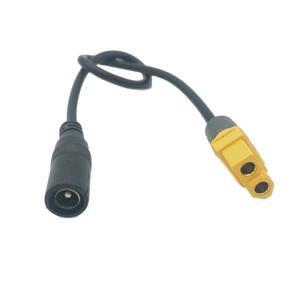 Universal XT60/T-Plug to DC 5.5/2.1mm Female Adapter Power Cable For Fatshark Skyzone Aomway Goggles