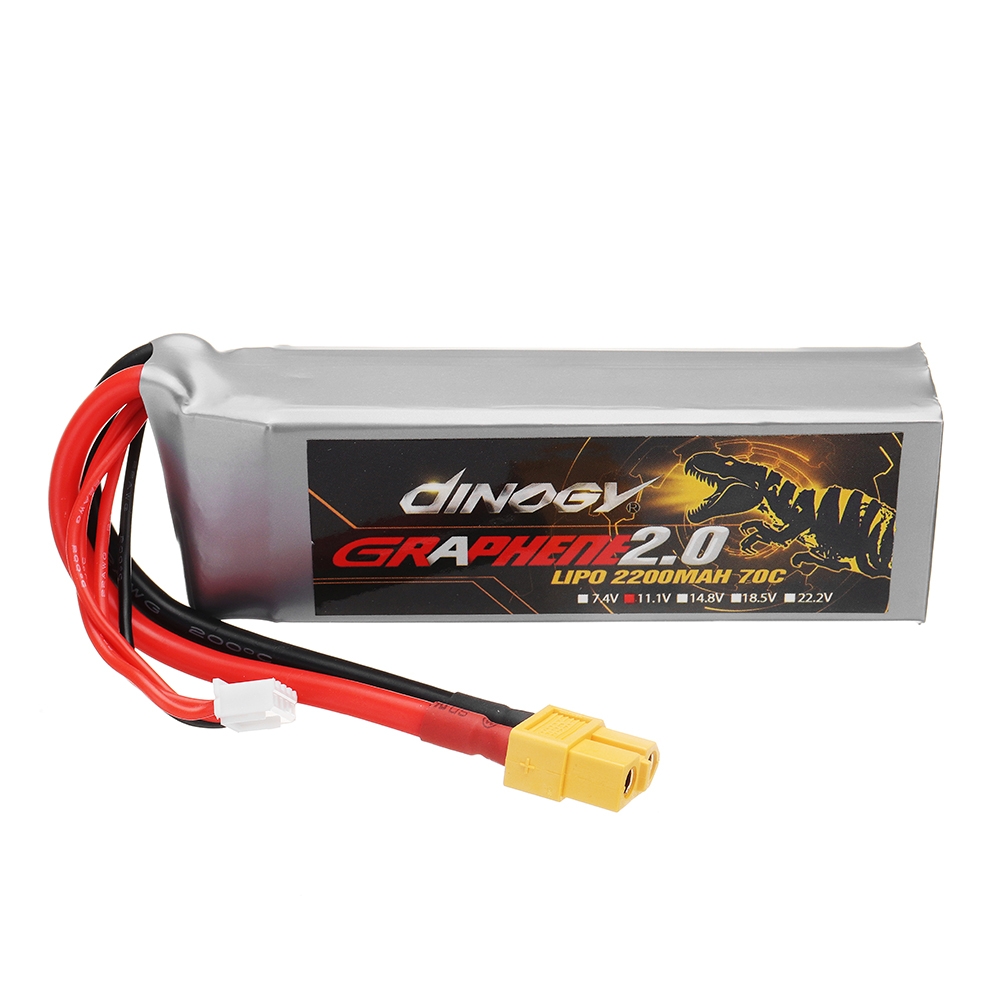 Giant Power DINOGY GRAGPENE 2.0 11.1V 2200mAH 70C 3S Lipo Battery With XT60 Plug For RC Model