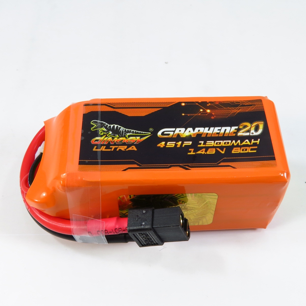 Giant Power DINOGY ULTRA GRAPHENE 2.0 14.8V 1300mAh 80C 4S Lipo Battery XT60 Plug For RC FPV Racing