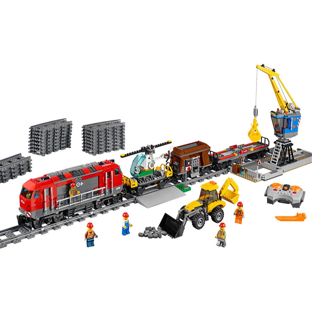 Lepin 02009 City Series Cargo Train Set Building Blocks Bricks RC Car Children Toys Gift 1003pcs