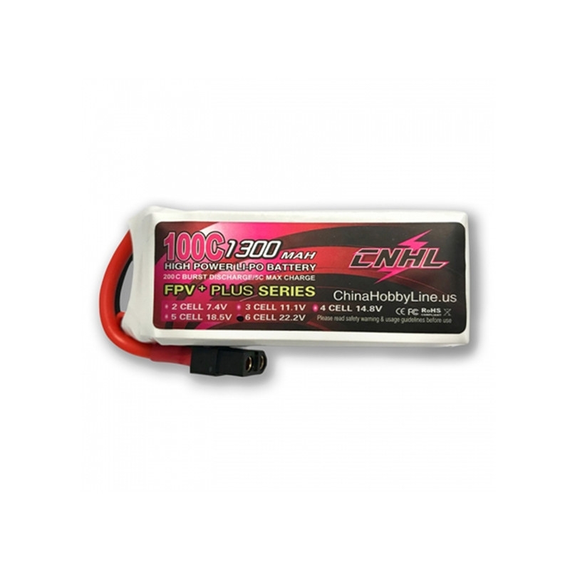 CNHL G+PLUS 22.2V 1300mAh 6S 100C Lipo Battery XT60 Plug for RC Drone FPV Racing