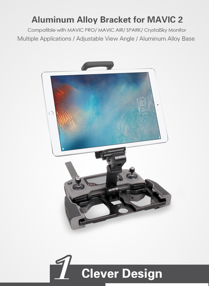 Sunnylife Remote Control Phone Tablet Holder Bracket for DJI MAVIC 2/AIR/PRO SPARK CrystalSky