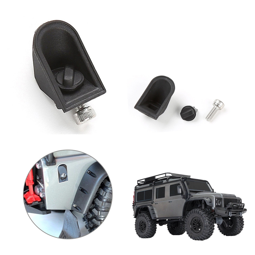 Black Rubber Plastic Fuel Tank Cap Cover for TRX-4 Traxxas Crawler Rc Car Parts