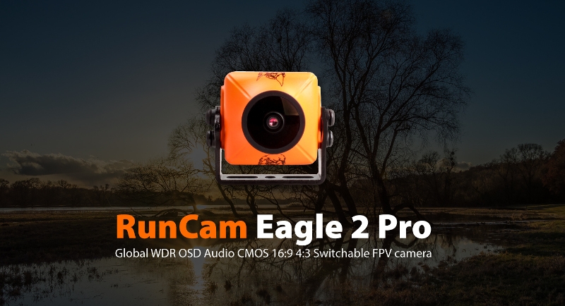 RunCam Eagle 2 Pro 800TVL 16:9/4:3 Switchable FPV Camera With DVR01 Mini FPV DVR Module