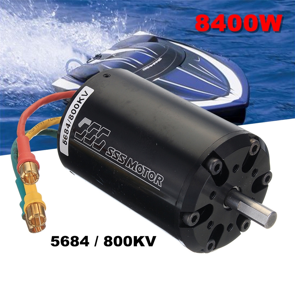 SSS 5684/800KV 8400w Brushless Motor 6 Pole W/O Water Cooling for RC Boat Parts