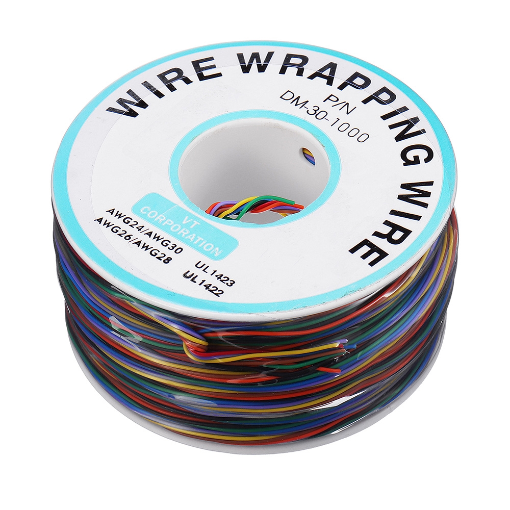 8 Colors OK Wire 30AWG Wrapping Wire Line Tin Plated Copper Flying Jumper Cable 280m