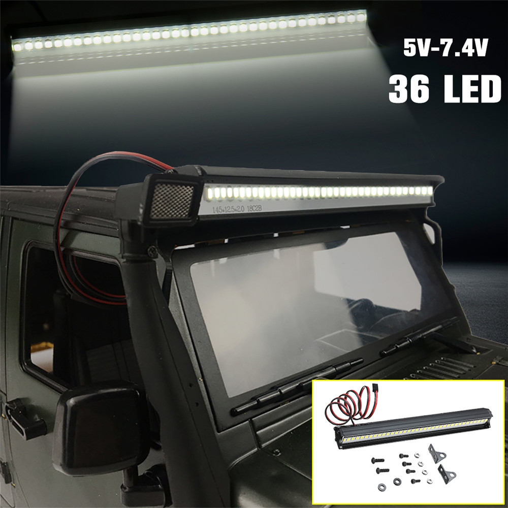 36LED סופר מוארת LED בר אור מנורת גג הגדר עבור 1/10 Traxxas TRX4 SCX10 90046 Rc Rc רכב