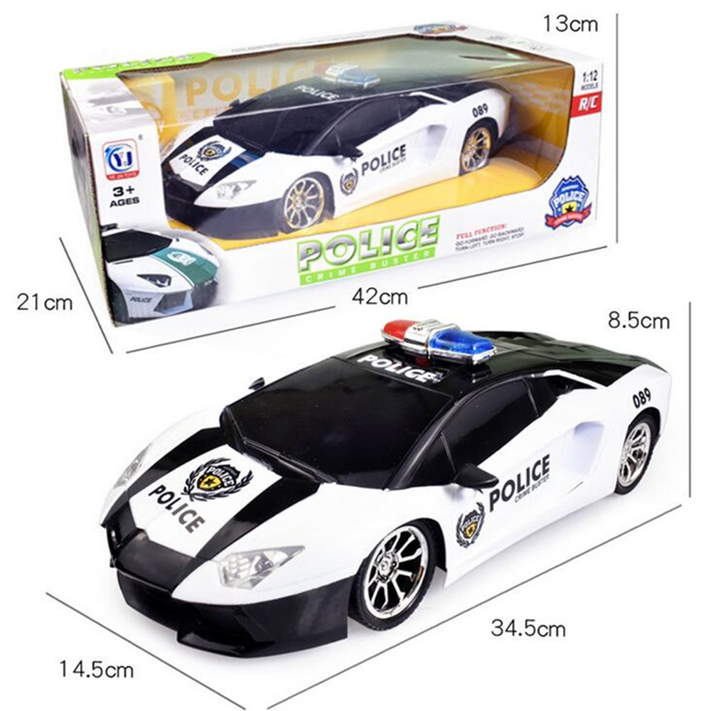 Ye Jia Toys 266-5 1/12 Wireless 4CH Simulation Police Rc Car with Front LED Light Model