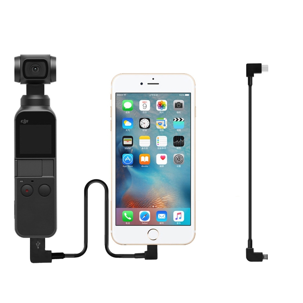 OSMO POCKET Gimbal Typc C to Micro USB Adapter Cable 30cm Wire Convertor for DJI OSMO POCKET Android Accessories