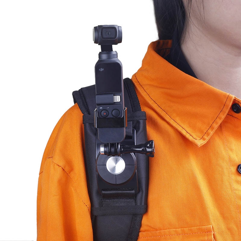 OSMO Pocket Accessories Gimbal Backpack Strap Fixed Mount Adapter For GoPro Camera DJI Gimbal