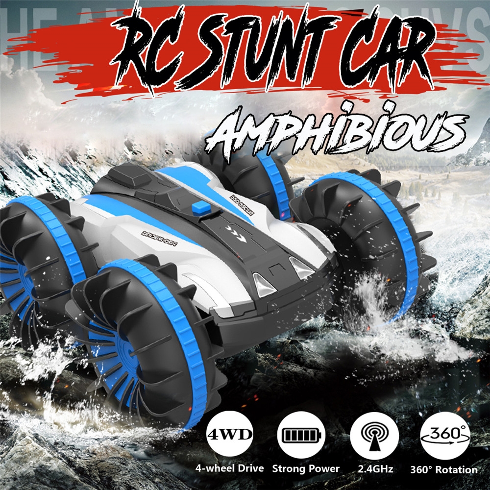 Nanshenghui Toys 3060R 1/16 2.4G 4WD Rc Stunt Car 360 ° Rotation Amphibious Waterproof Truck